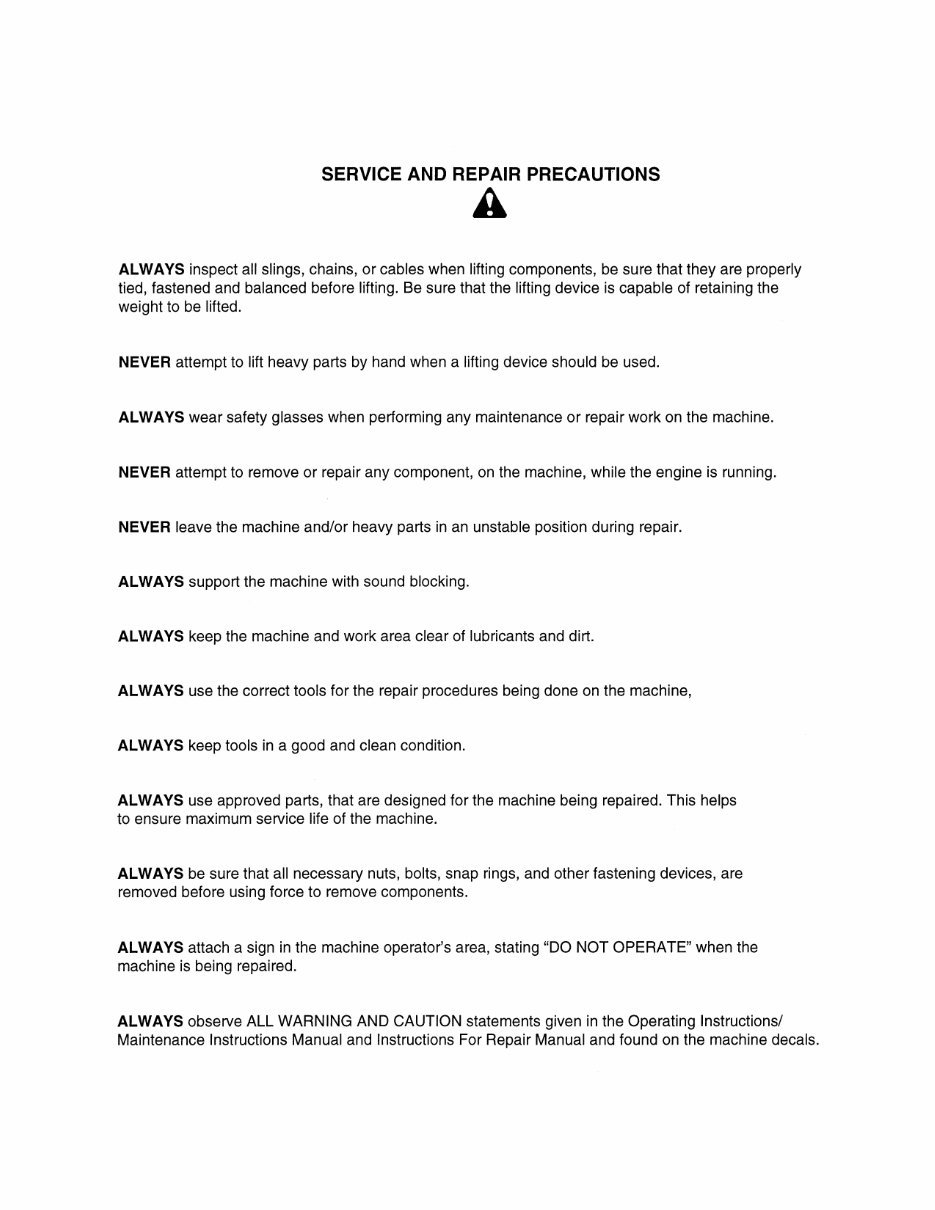 Bomag MPH 100 Soil Stabilizer Asphalt Recycler Operating & Maintenance Manual preview img 6