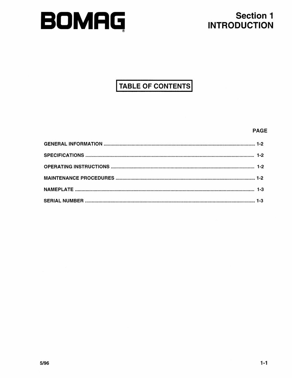 Bomag MPH 100 Soil Stabilizer Asphalt Recycler Operating & Maintenance Manual preview img 9