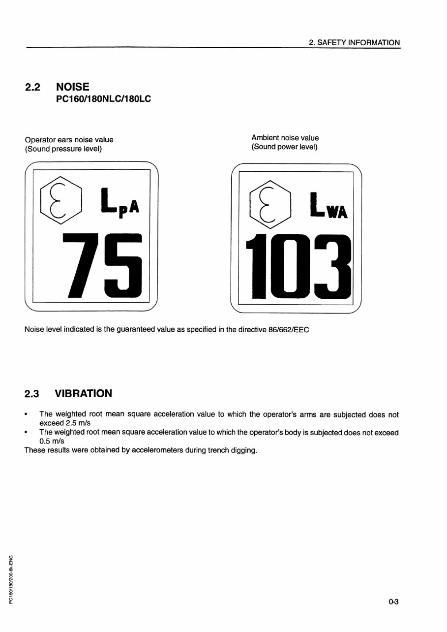 KOMATSU PC160-6K Operation & Maintenance Manual preview img 5