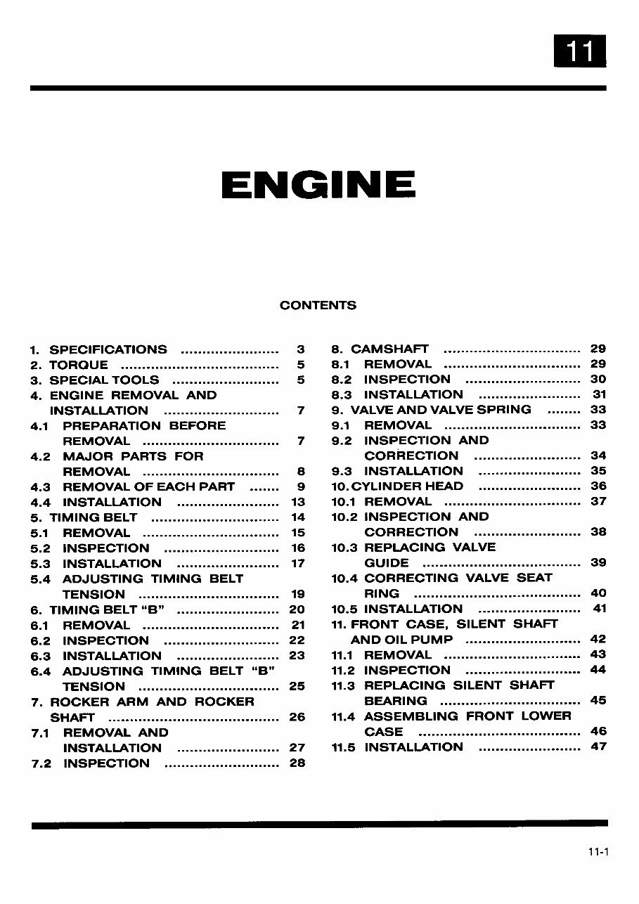 Mitsubishi 4D55 Engine Workshop Service Repair Manual preview img 1