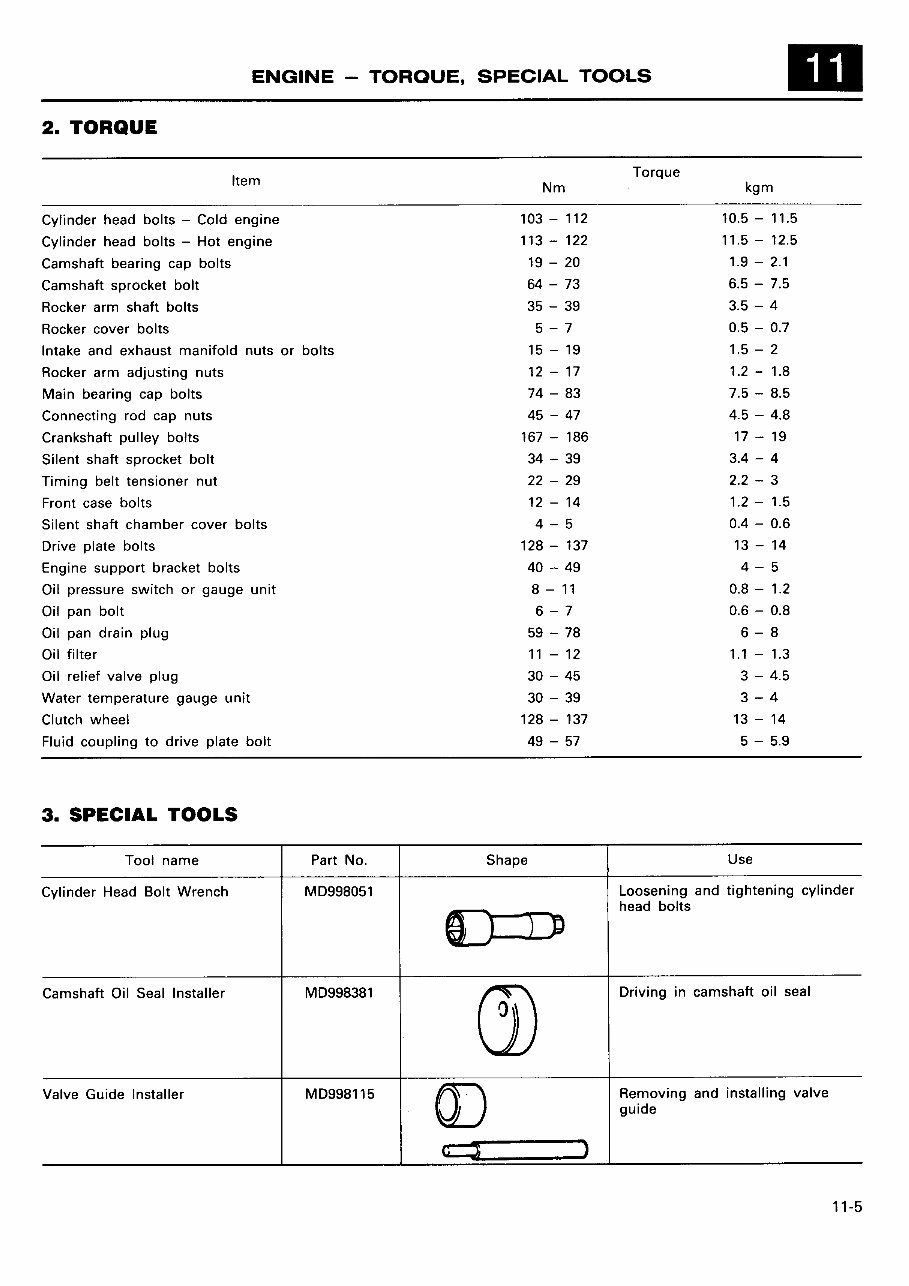 Mitsubishi 4D55 Engine Workshop Service Repair Manual preview img 5