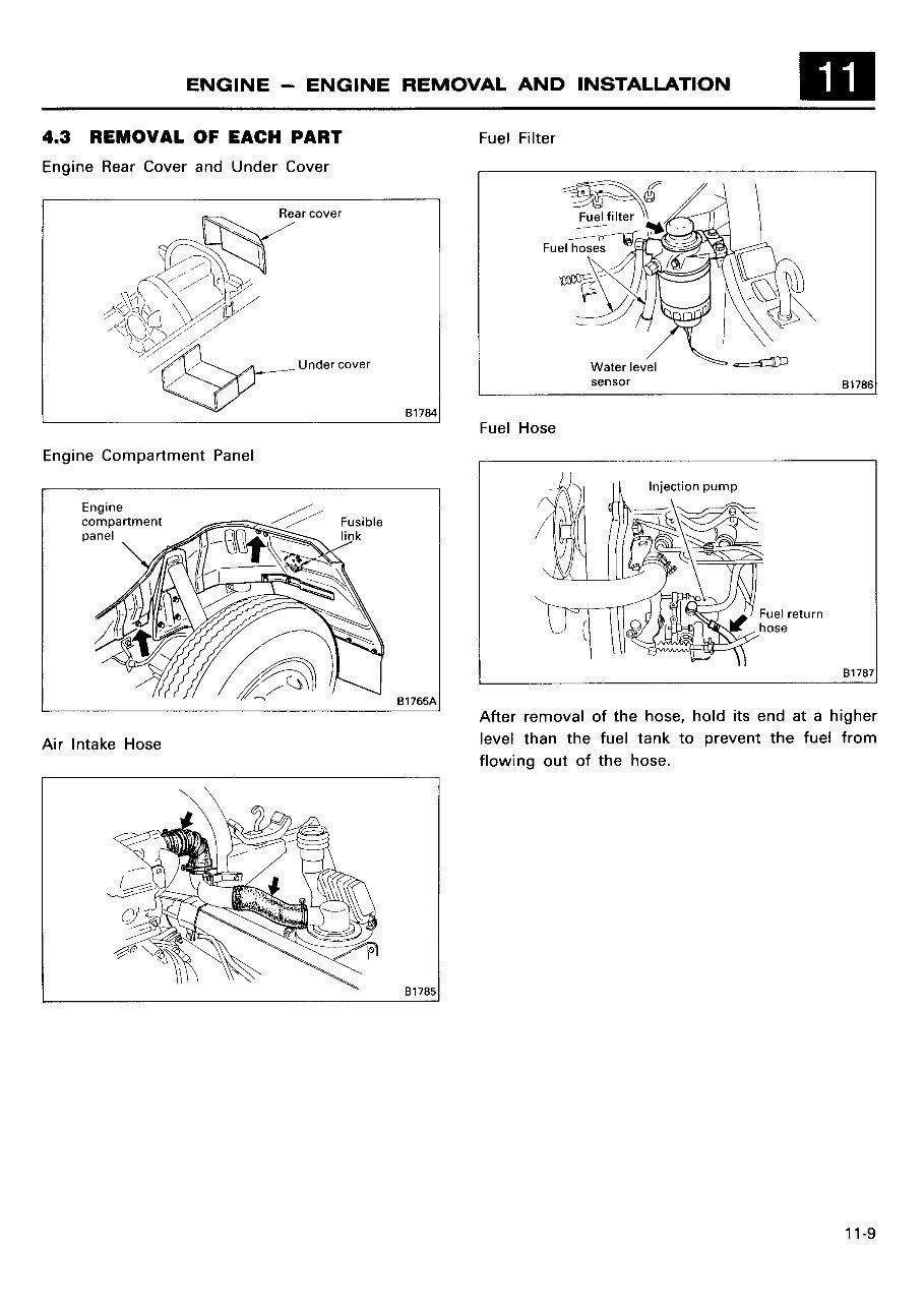 Mitsubishi 4D55 Engine Workshop Service Repair Manual preview img 9