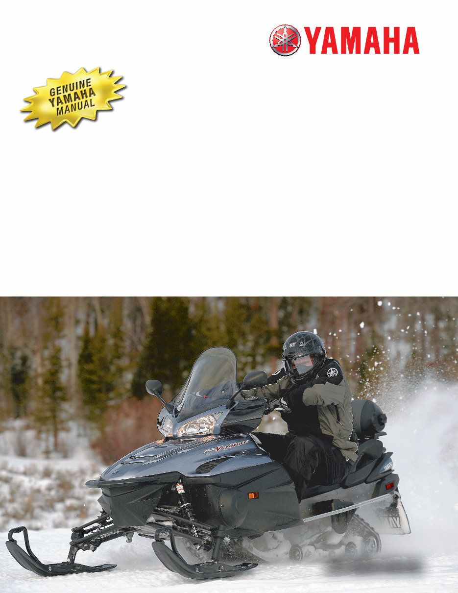 2007 Yamaha RS Venture GT OEM Service & Repair Manual preview img 1