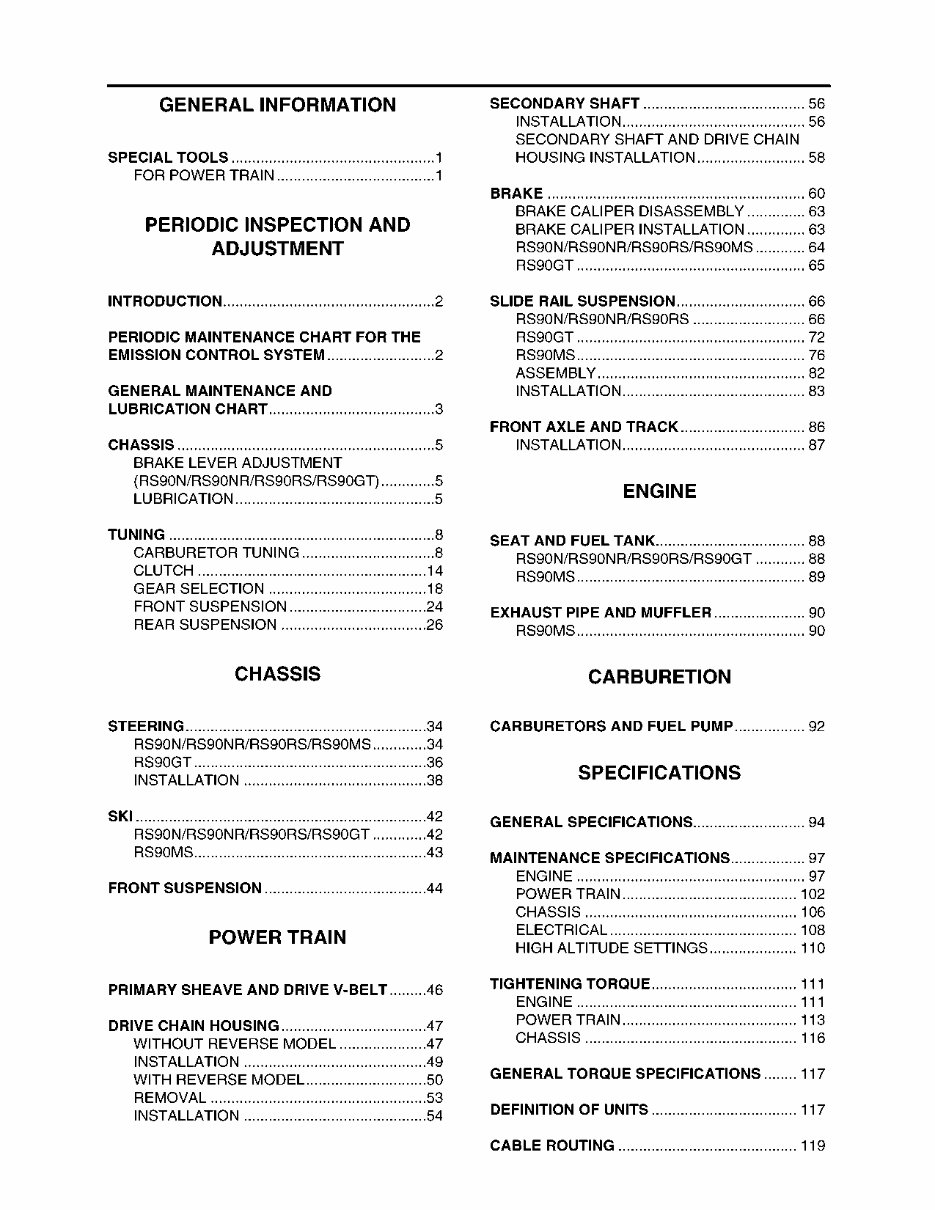 2007 Yamaha RS Venture GT OEM Service & Repair Manual preview img 8