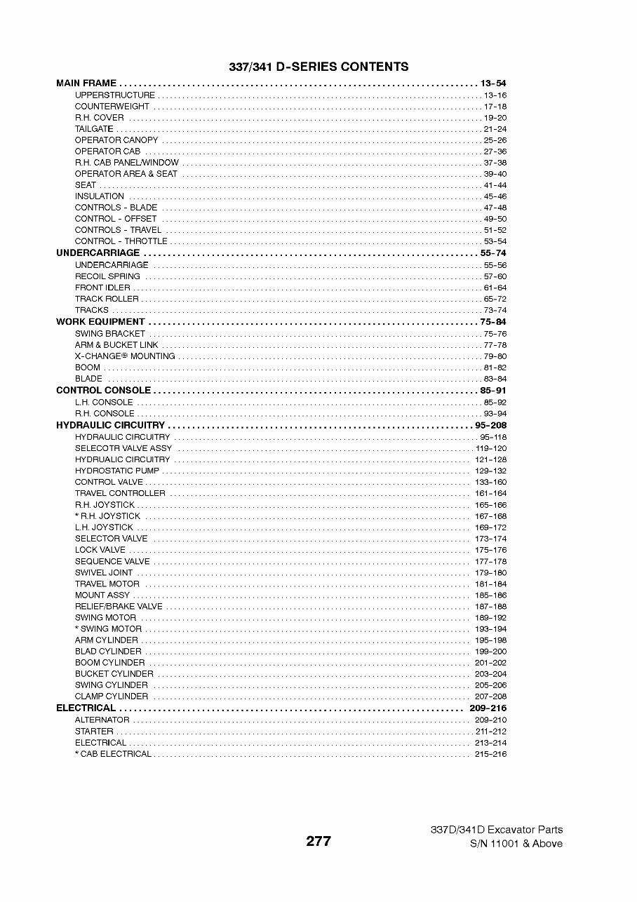 Bobcat 337/341 D-Series Excavators Parts Catalog preview img 6