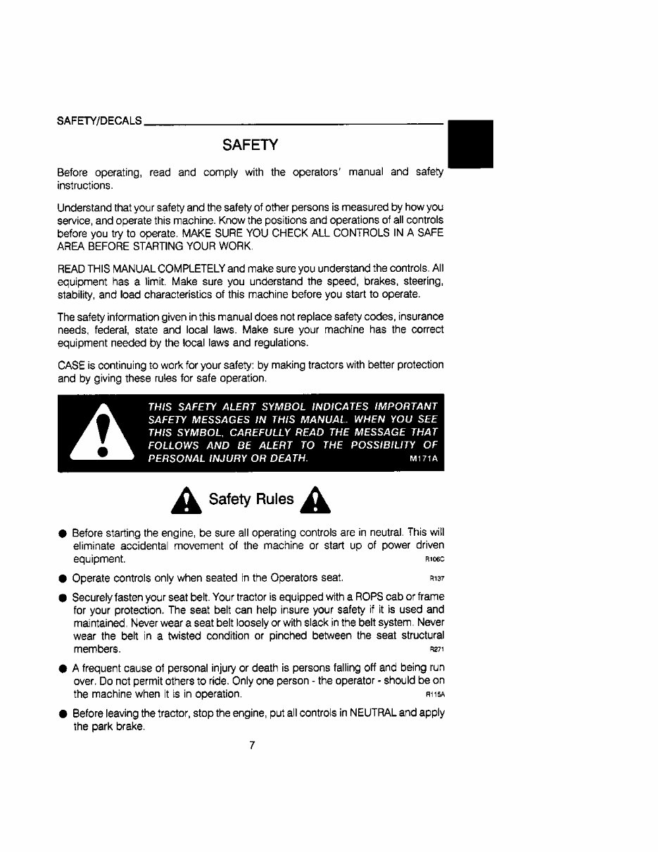 CASE IH 895 895 With CARRARO MFD AXEL Tractor Operators Manual preview img 9