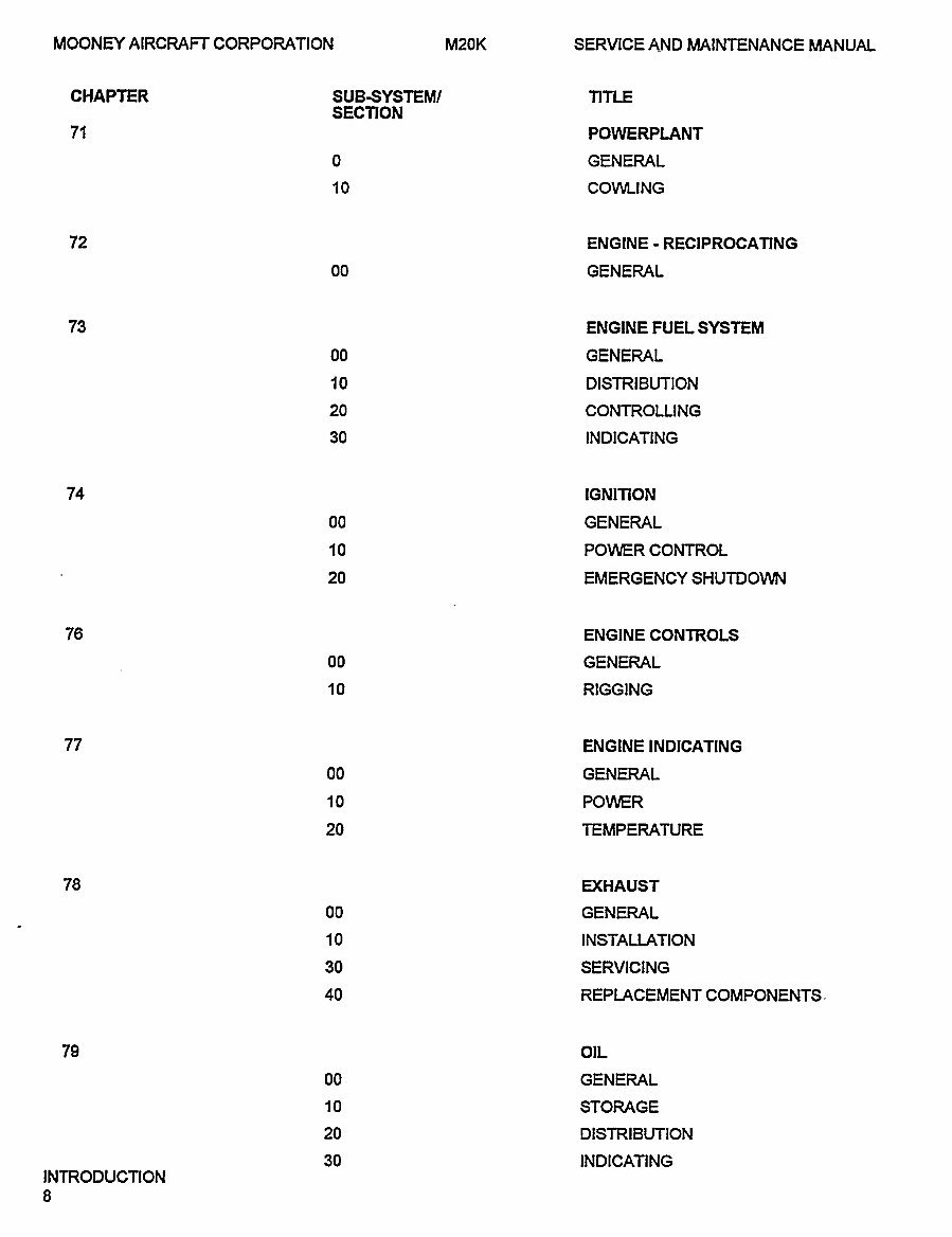 Mooney M20K 231 252 service maintenance manual preview img 10