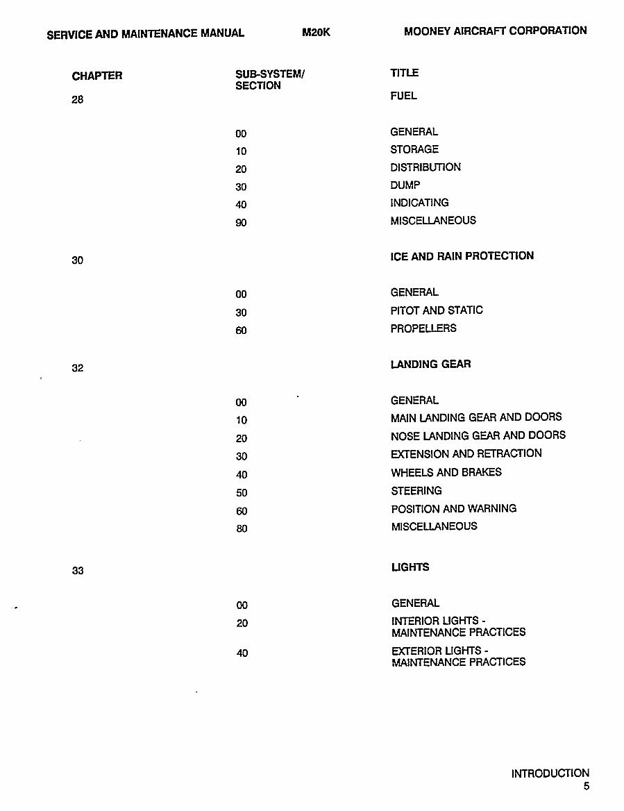 Mooney M20K 231 252 service maintenance manual preview img 7