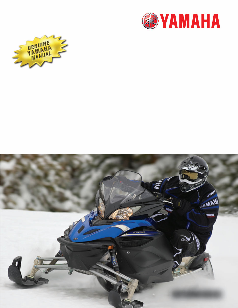 2006-2012 Yamaha APEX ATTAK RX10 Snowmobile Service Manual preview img 2