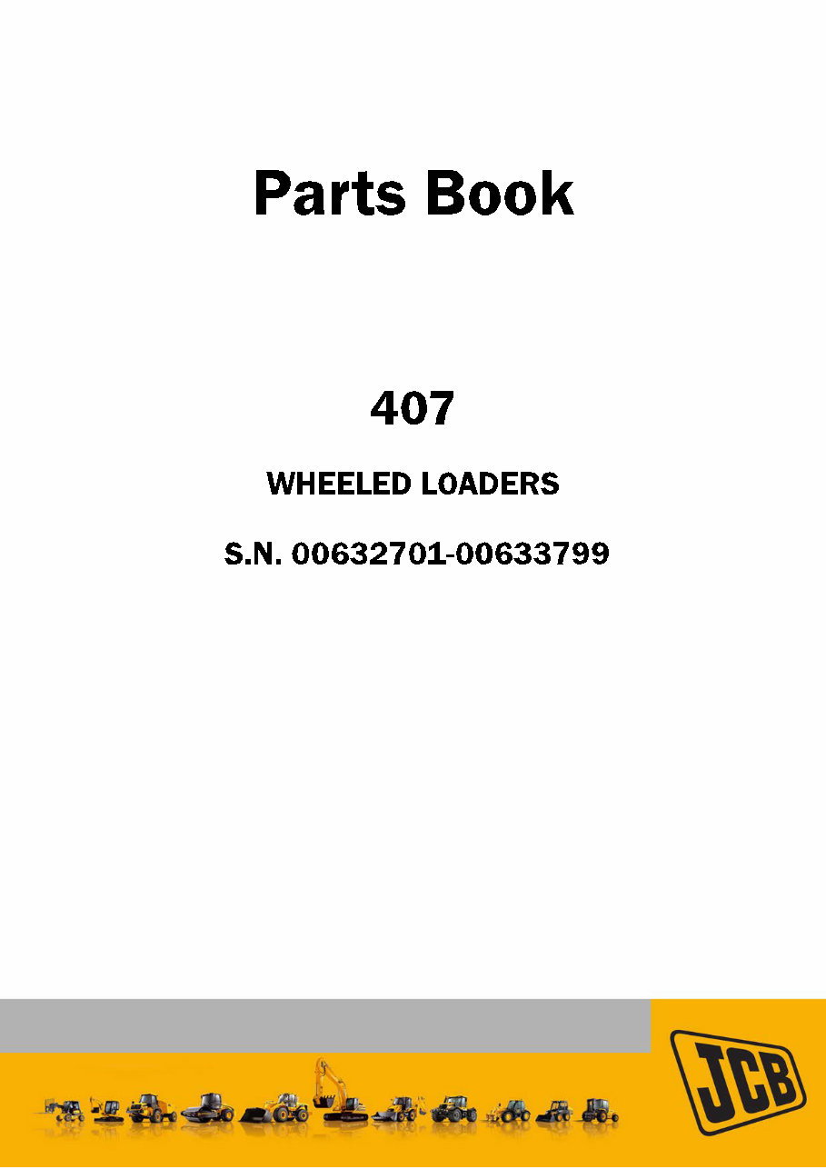 JCB 407 Wheel Loader Parts Catalog preview img 1
