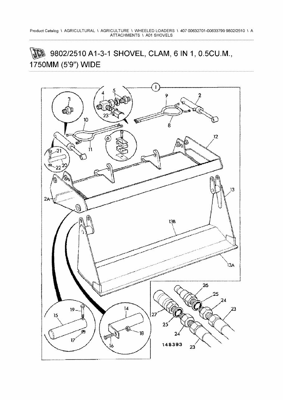 JCB 407 Wheel Loader Parts Catalog preview img 6
