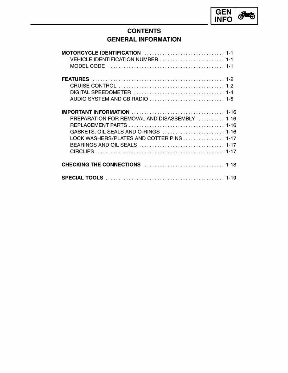 2003 Yamaha ROYAL STAR VENTURE Service & Repair Manual preview img 7