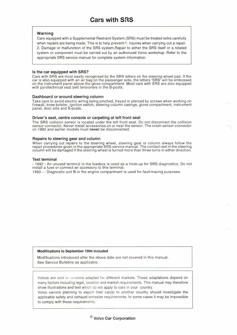 1995 Volvo 940 Wiring Diagrams preview img 2