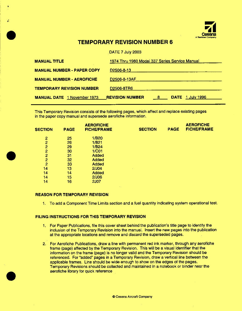 Cessna 337 T337 service manual skymaster preview img 3