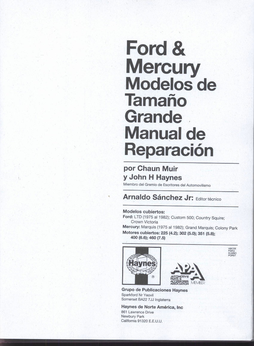 1979-1987 Ford LTD Service & Repair Manual preview img 2