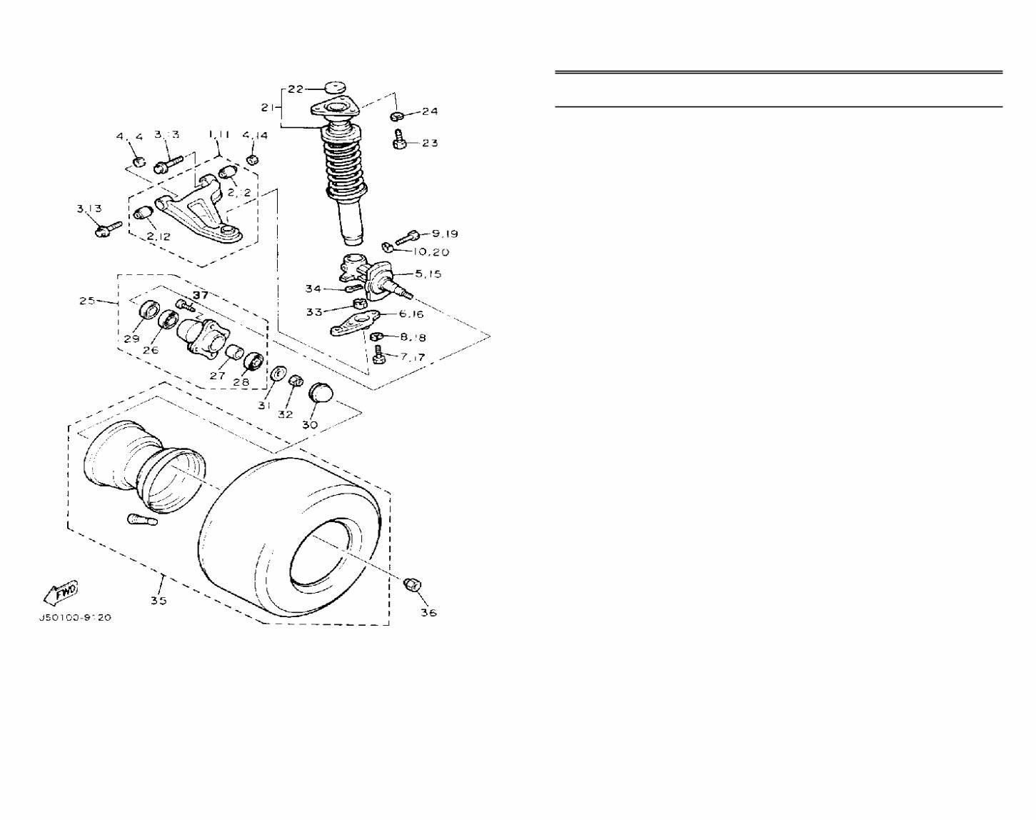 YAMAHA G5 EF GOLF CART Replacement Parts Manual preview img 5