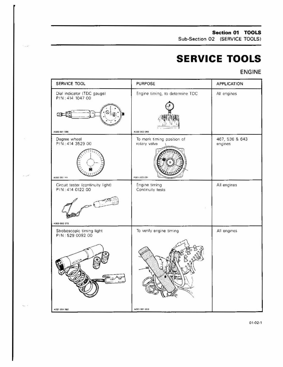 1991 SKI DOO SAFARI GLX Factory Service & Work Shop Manual preview img 6