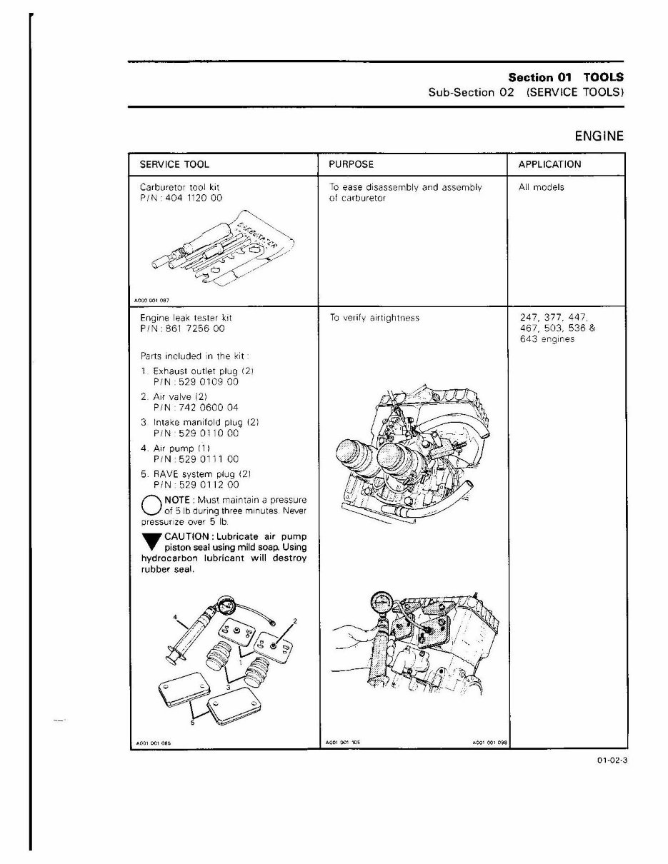 1991 SKI DOO SAFARI GLX Factory Service & Work Shop Manual preview img 8