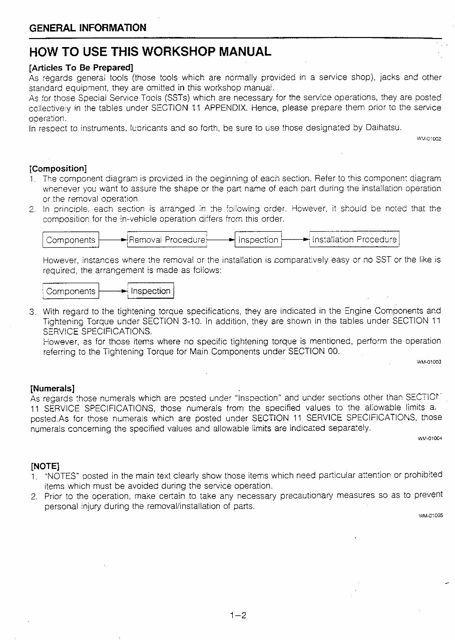 Daihatsu Charade Type CB Engine (CB-23, CB-61, CB-80) Service & Repair Manual - ! preview img 8