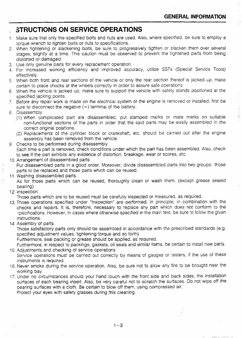 Daihatsu Charade Type CB Engine (CB-23, CB-61, CB-80) Service & Repair Manual - ! preview img 9