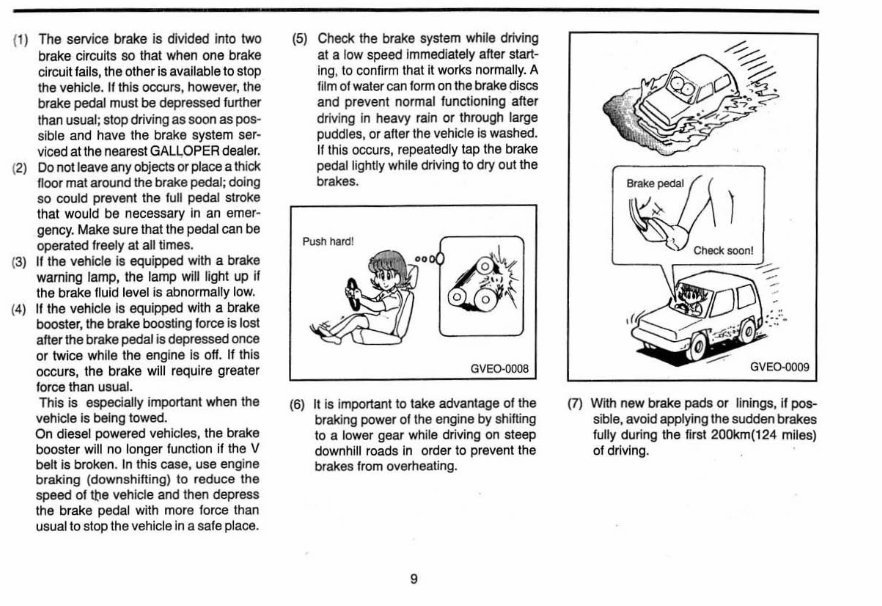 1998 Hyundai Galloper Owner's Manual preview img 10