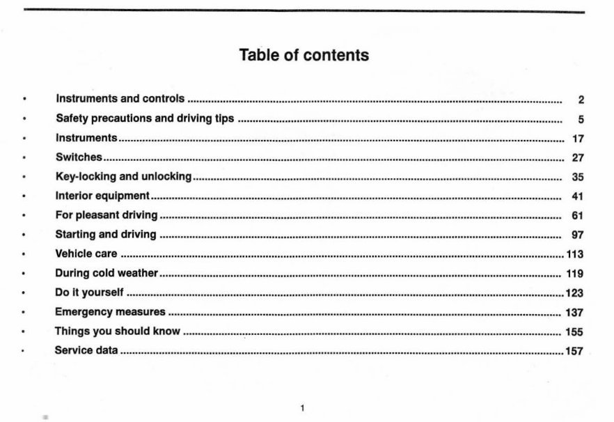 1998 Hyundai Galloper Owner's Manual preview img 3