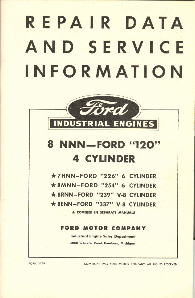 Ford 120 4 Cylinder Industrial Engine Service Manual preview img 3