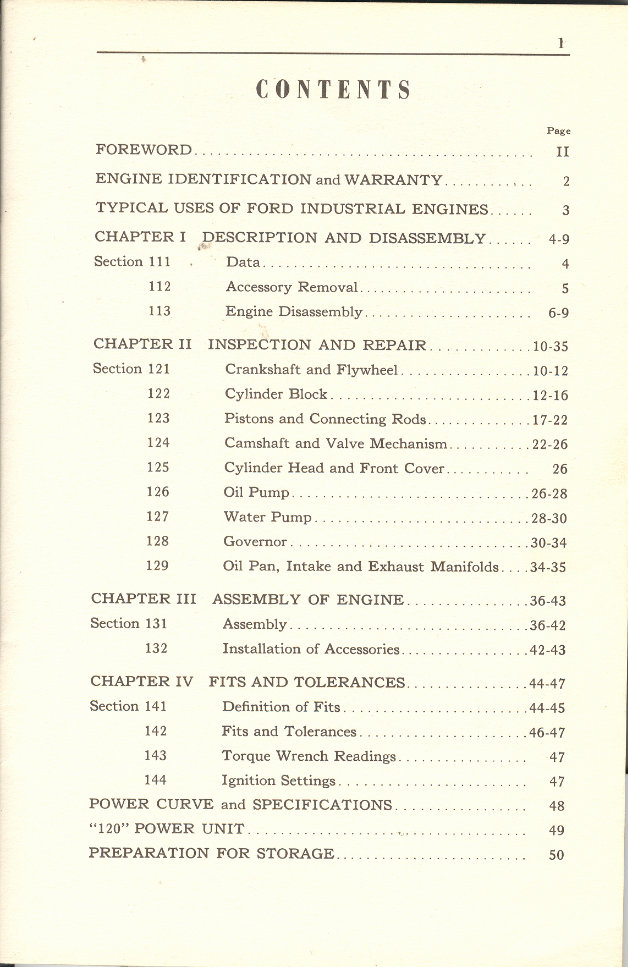 Ford 120 4 Cylinder Industrial Engine Service Manual preview img 5