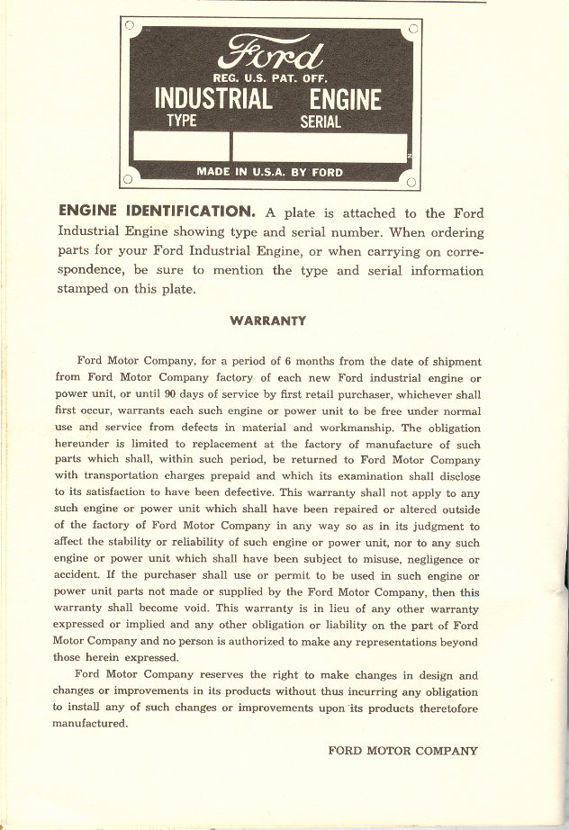 Ford 120 4 Cylinder Industrial Engine Service Manual preview img 6