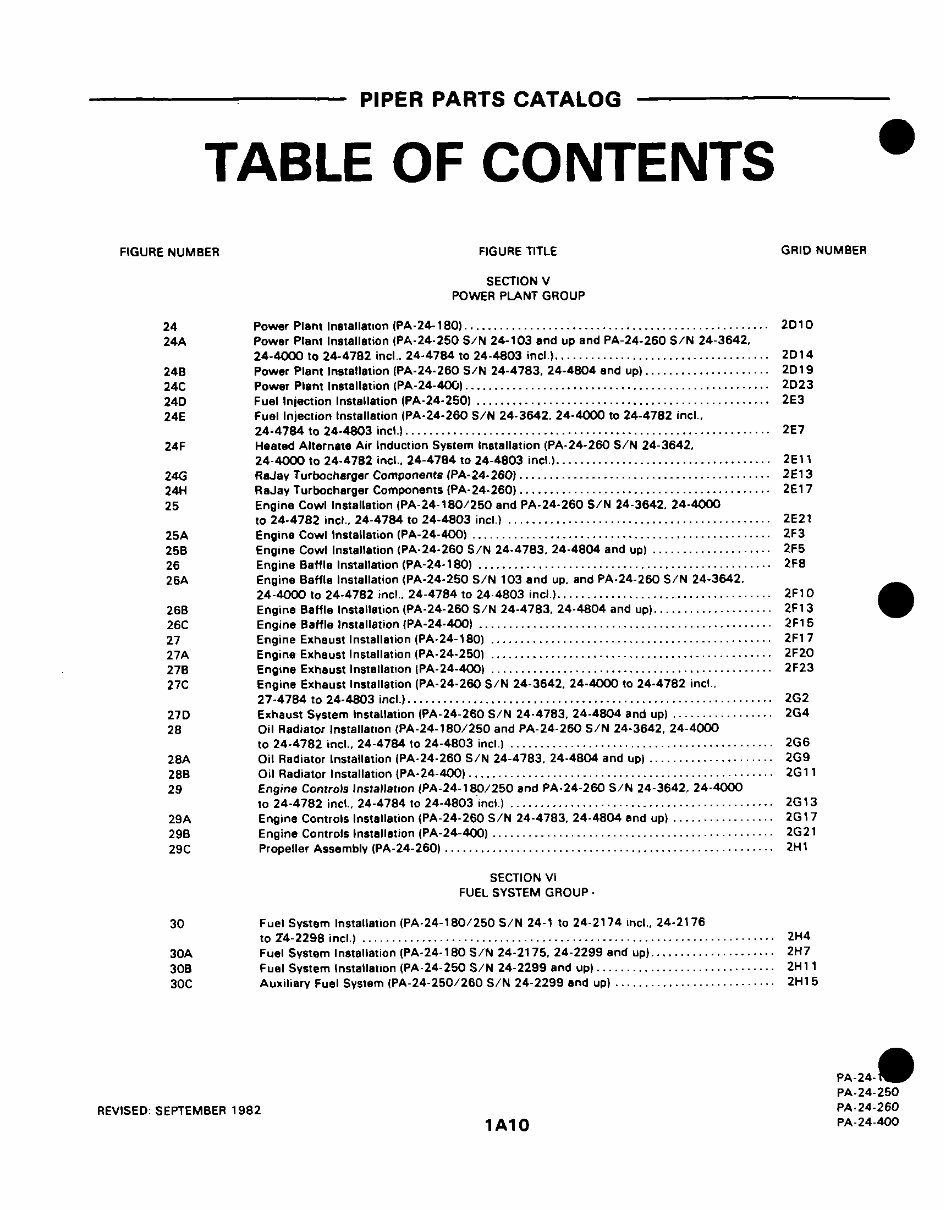 Piper Comanche PA-24 Service Manual & Parts Catalog PA-24-180, PA-24-250, PA-24-260, PA-24-400 - preview img 10