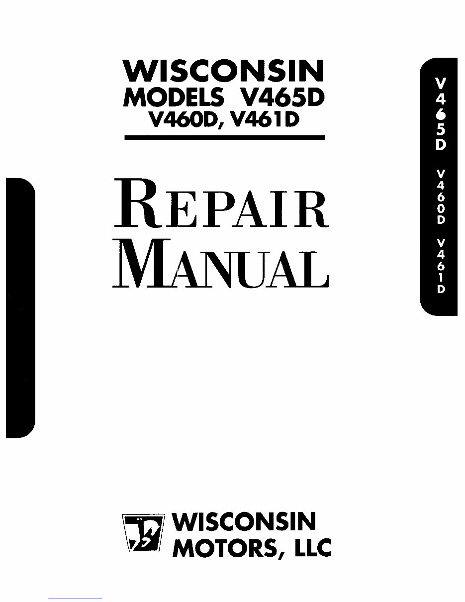 WISCONSIN V465D V460D V461D Engine Workshop Repair Manual preview img 1