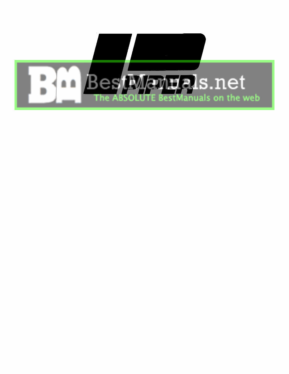 Piper PA32-260 PA32-300 PA32R-300 Cherokee Six Lance Service Manual & Parts Catalog - preview img 1