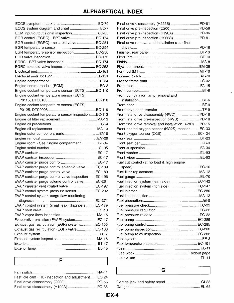 1996 Nissan Pickup Service & Repair Manual preview img 4