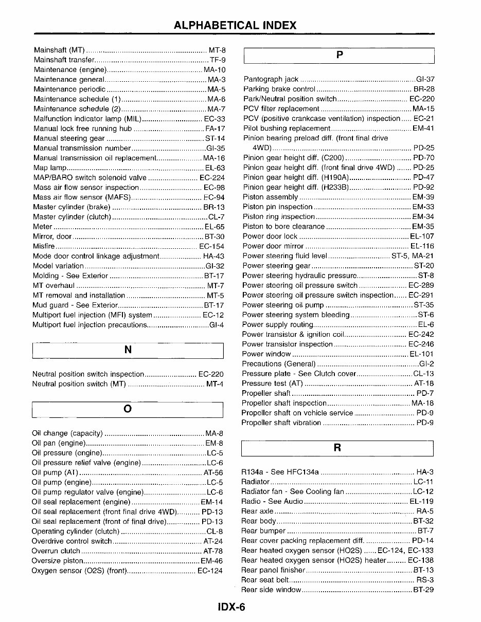 1996 Nissan Pickup Service & Repair Manual preview img 6