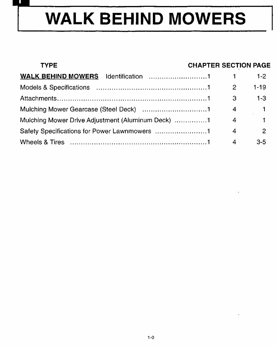 Troy-Bilt Tractors / Mowers / Tillers & Misc. Master Service Manual preview img 3