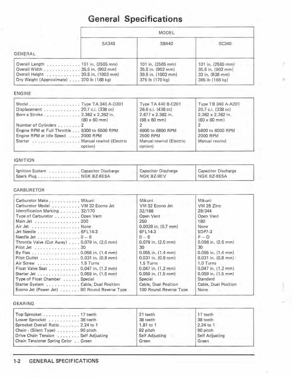 1980 KAWASAKI DRIFTER 440 Snowmobile Service & Shop Repair Manual Instant preview img 4