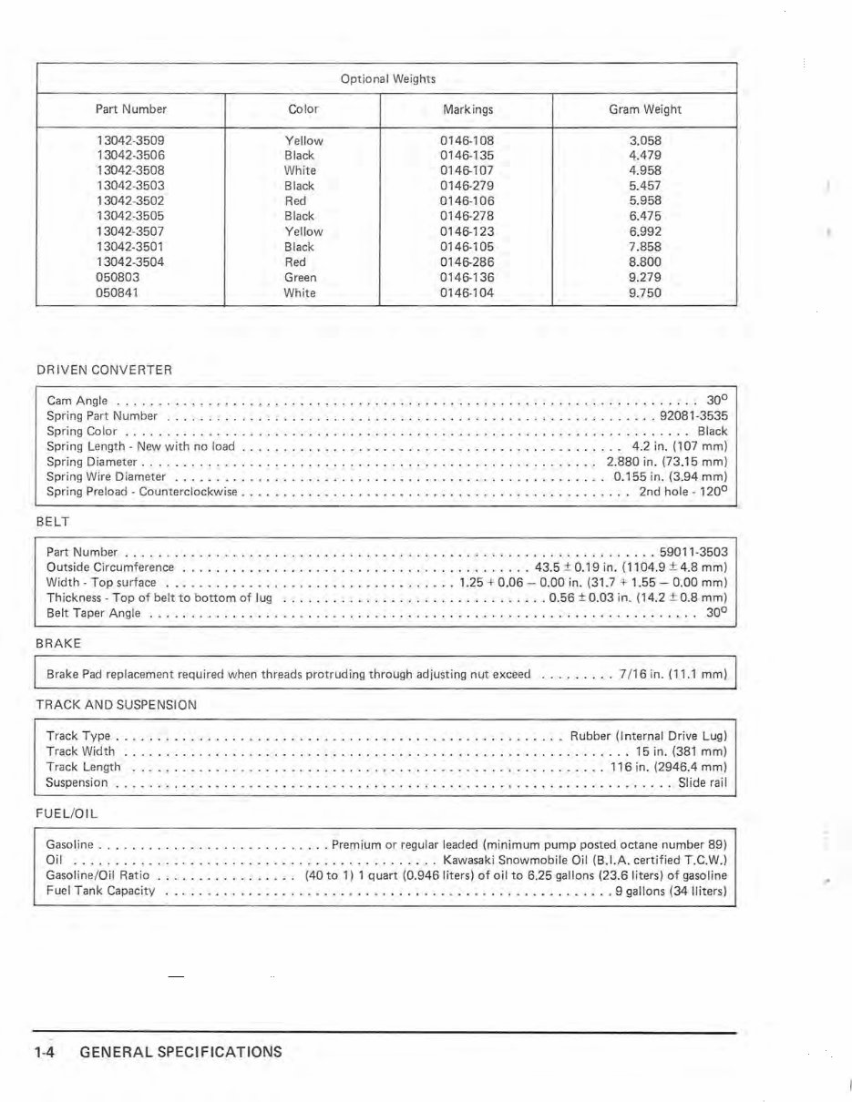 1980 KAWASAKI DRIFTER 440 Snowmobile Service & Shop Repair Manual Instant preview img 6