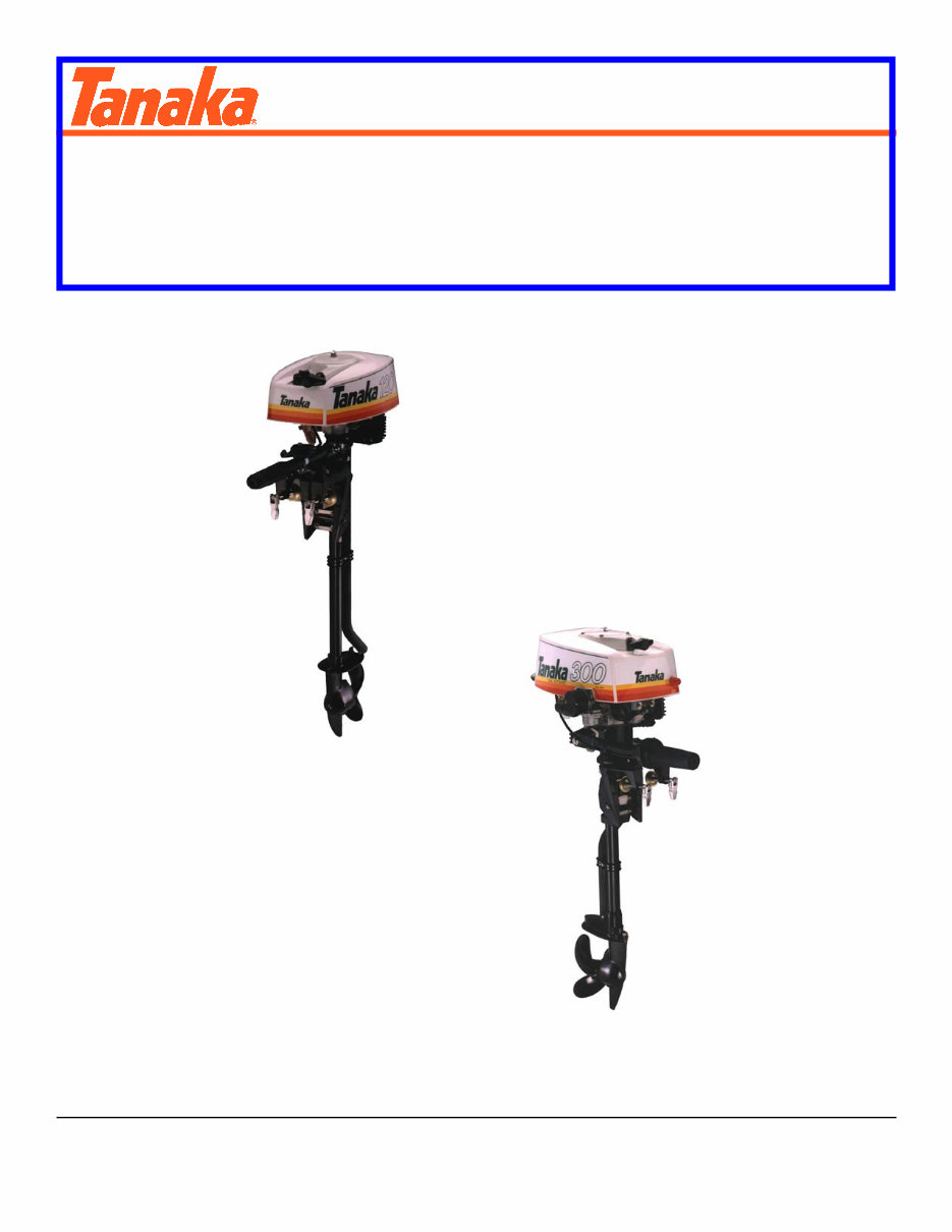 TANAKA OUTBOARDS TOB-120 300 Manual preview img 1