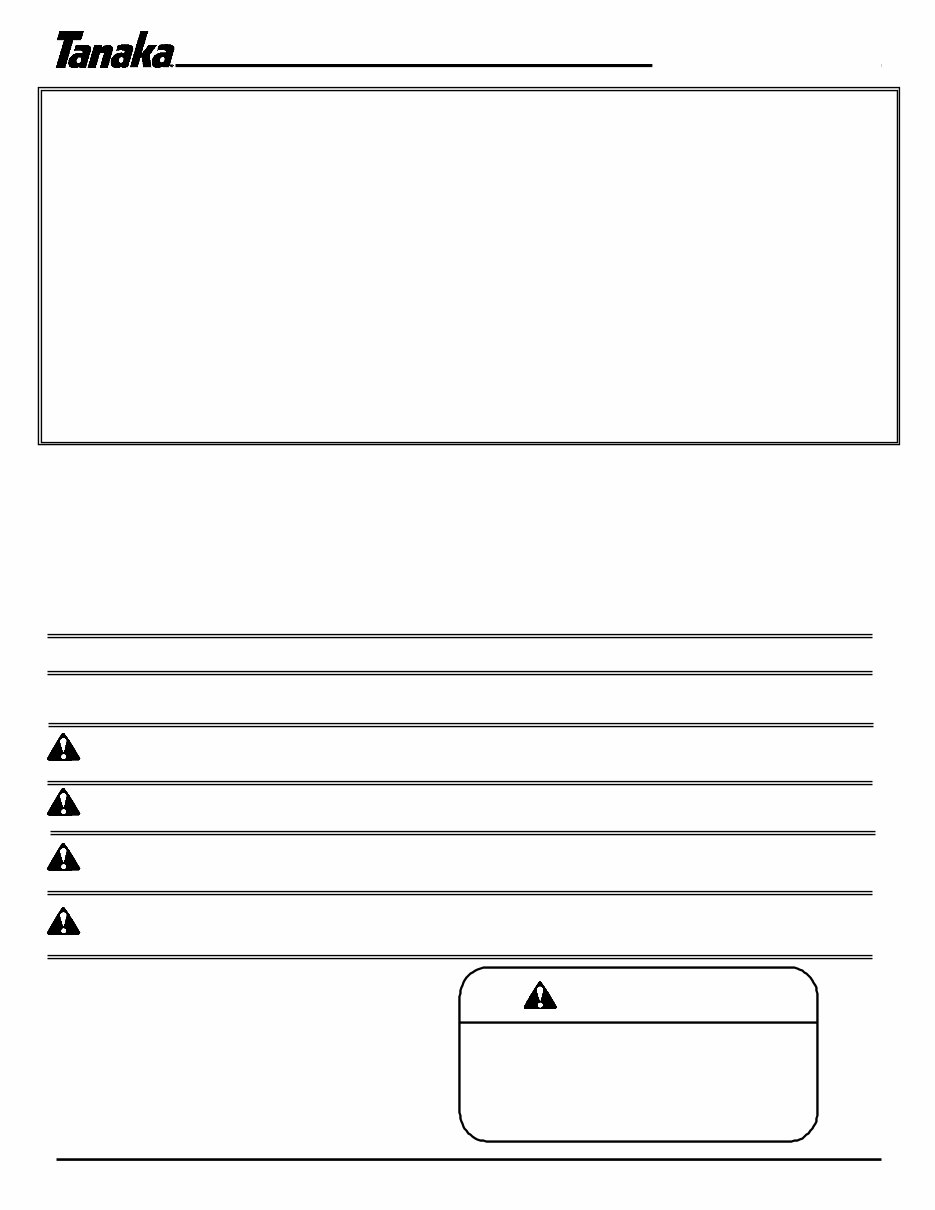 TANAKA OUTBOARDS TOB-120 300 Manual preview img 2