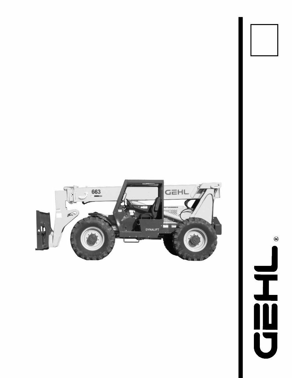 GEHL 663 Telescopic Handler Parts Manual preview img 1