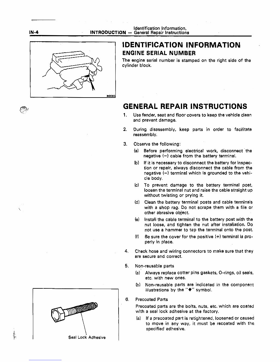 Toyota 7M-GE & 7M-GTE Engine Repair Manual preview img 6