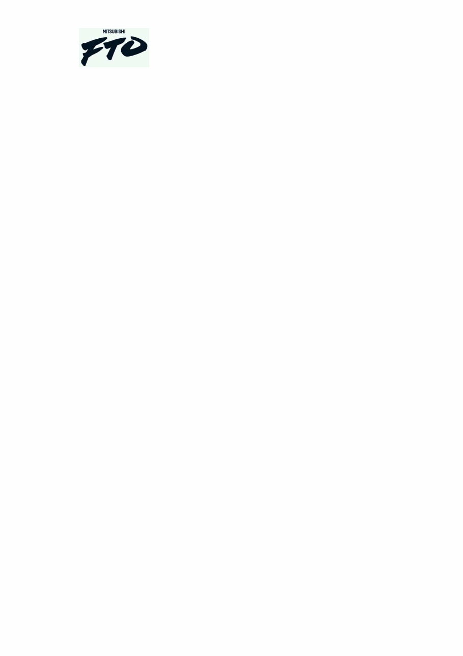 Mitsubishi FTO Owners owner user Handbook Manual FTO 2.0 GR GX GPX GPVR preview img 4
