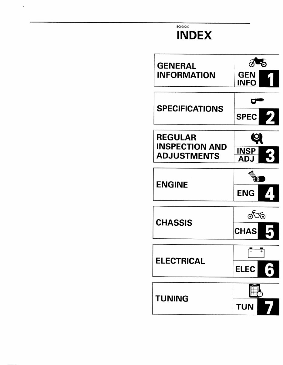 Yamaha YZ250 YZ 250 1997-2002 Workshop Manual preview img 2