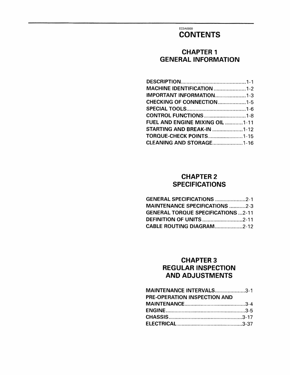 Yamaha YZ250 YZ 250 1997-2002 Workshop Manual preview img 3