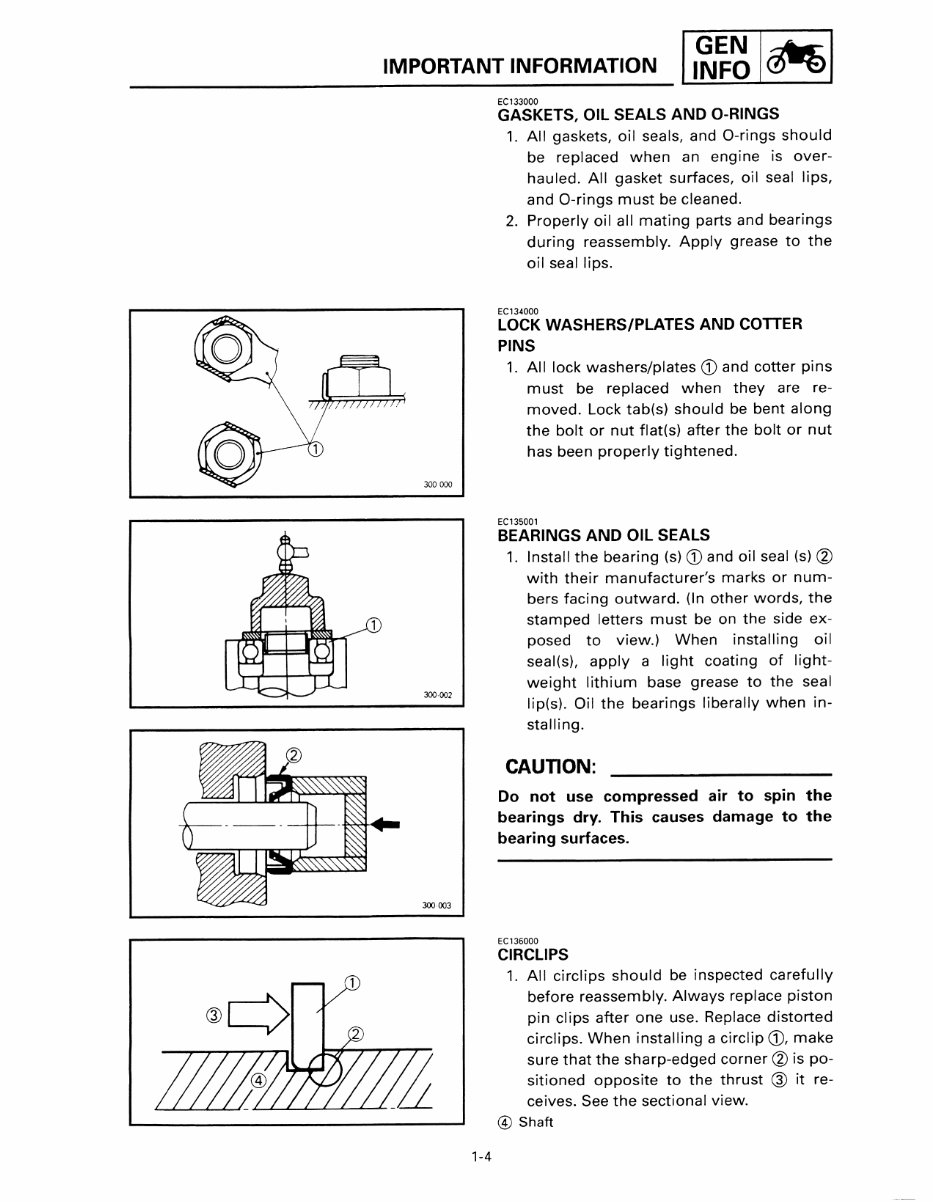 Yamaha YZ250 YZ 250 1997-2002 Workshop Manual preview img 9