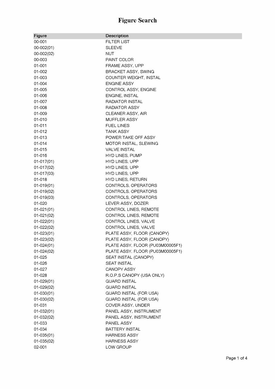 Kobelco SK15SR Mini Excavator Parts Manual ( PU07001-07254 ) preview img 2