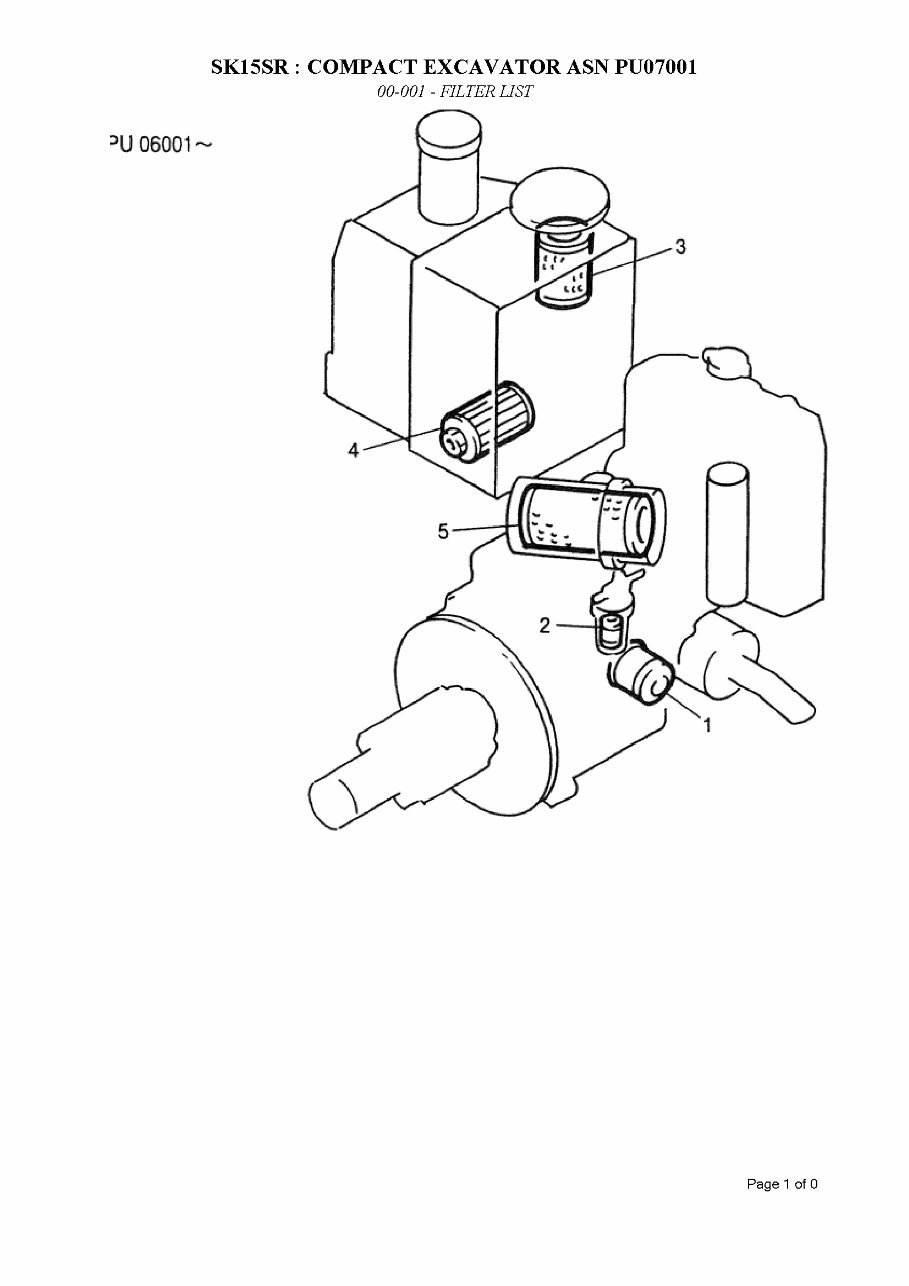 Kobelco SK15SR Mini Excavator Parts Manual ( PU07001-07254 ) preview img 6