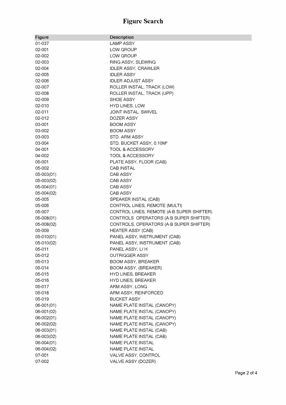 Kobelco SK035-2 Mini Excavator Parts Manual INSTANT (SN: PX02101 to 02944) preview img 3