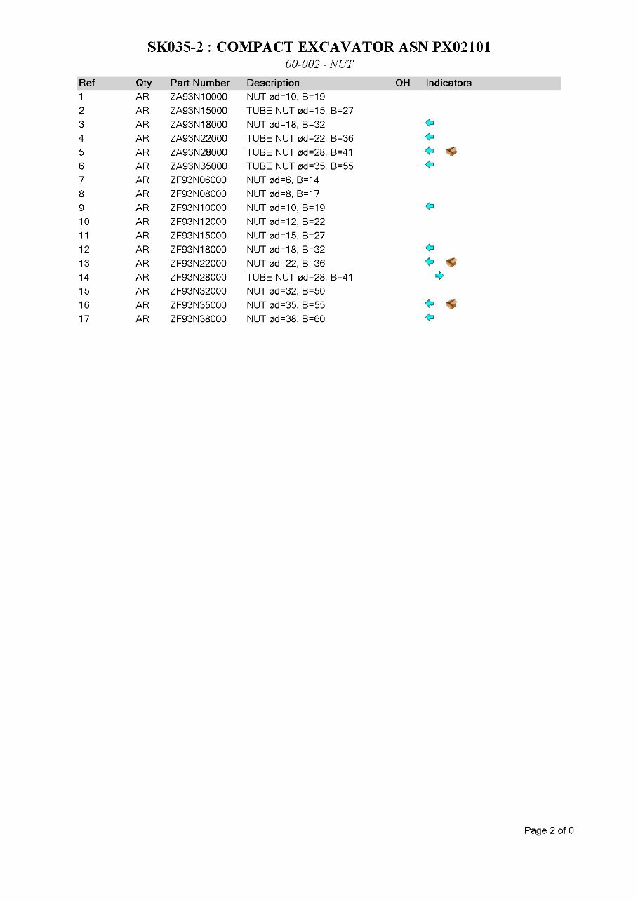 Kobelco SK035-2 Mini Excavator Parts Manual INSTANT (SN: PX02101 to 02944) preview img 9