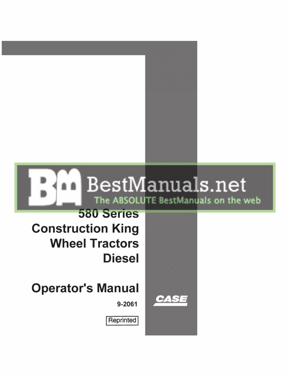 1966-1971 Case 580 Construction King 580CK Tractor Owners Manual preview img 1